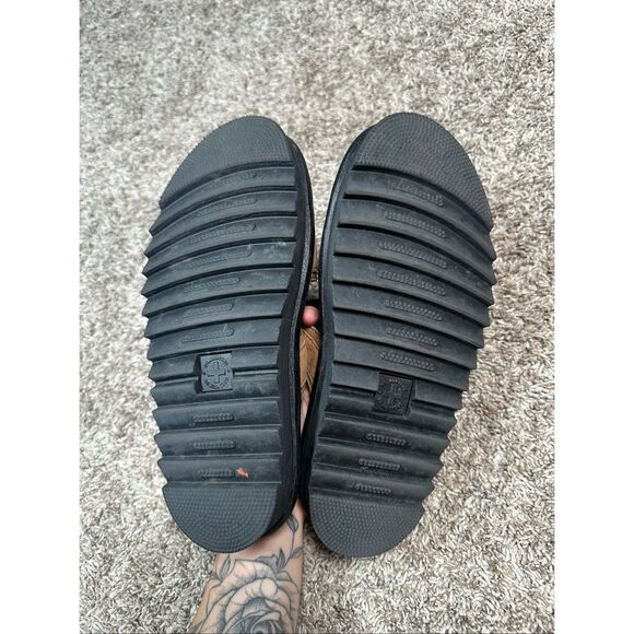 Dr. Martens Myles Platform Slide Sandal Tan Nubuck Slip on Shoes Women’s Size 7 - Picture 5 of 11